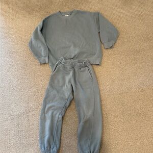 Zara kids  Blue Sweatshirt and Joggers Set size 8-9